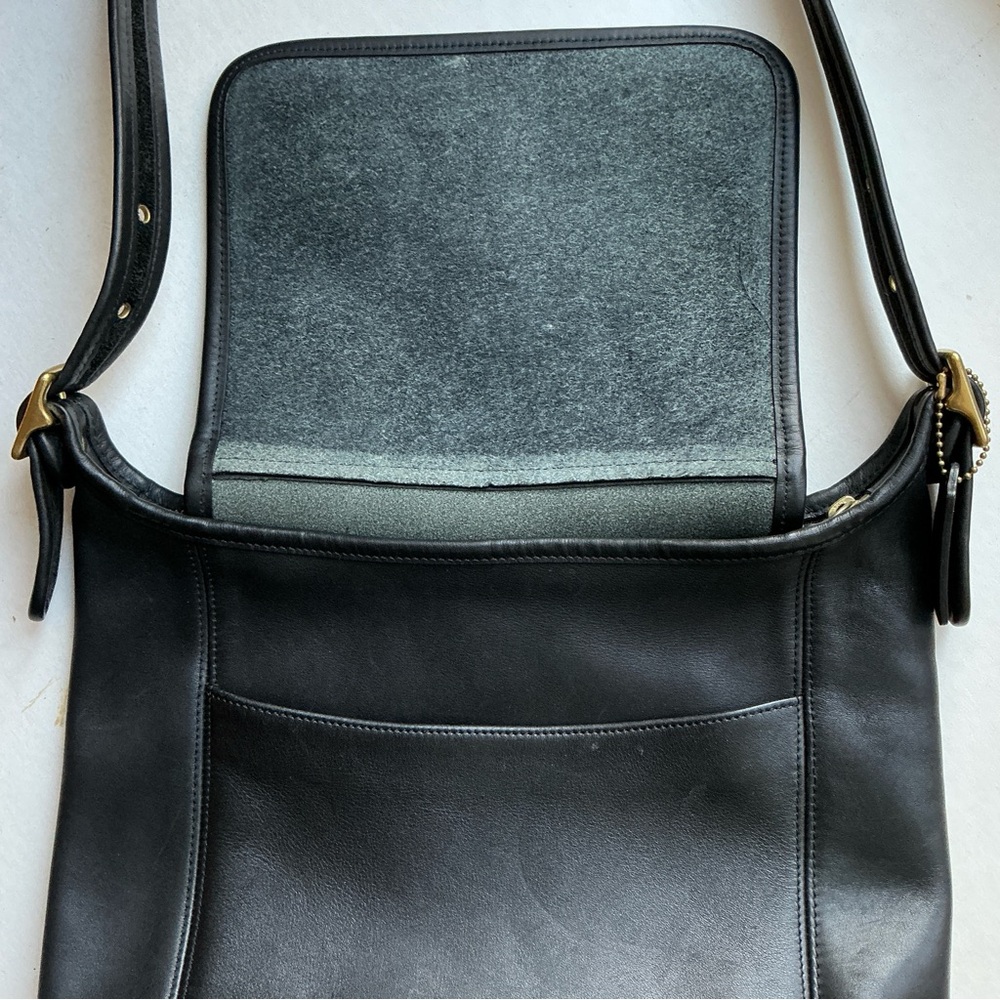 Vintage Coach Legacy Slim Bucket Black Leather No AO3-9060 EUC - Picture 6 of 12